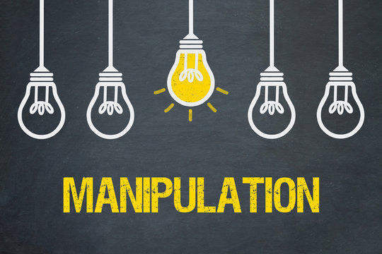 Manipulation / Tafel mit Gl&uuml;hbirnen