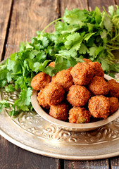 Fresh vegetarian falafel 