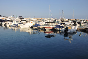 Fototapeta na wymiar The beautiful Limassol Marina in Cyprus