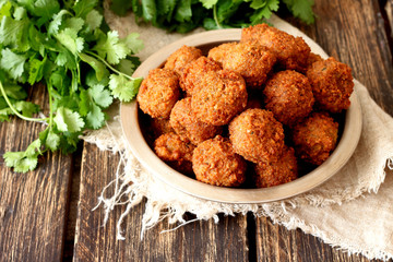Fresh vegetarian falafel 