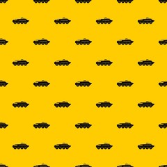 Armored personnel carrier pattern seamless vector repeat geometric yellow for any design