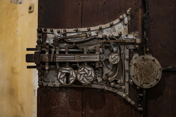 Fototapeta na wymiar Medieval door lock