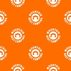 Mountain best camping pattern vector orange for any web design best