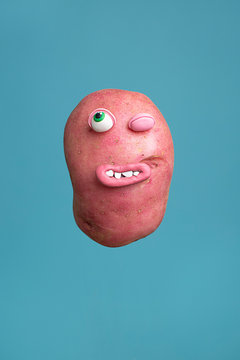Mr. Potato winking