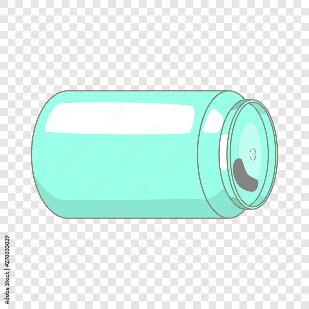 Poster empty soda or beer can icon. cartoon illustration of empty soda or beer can vector icon for web