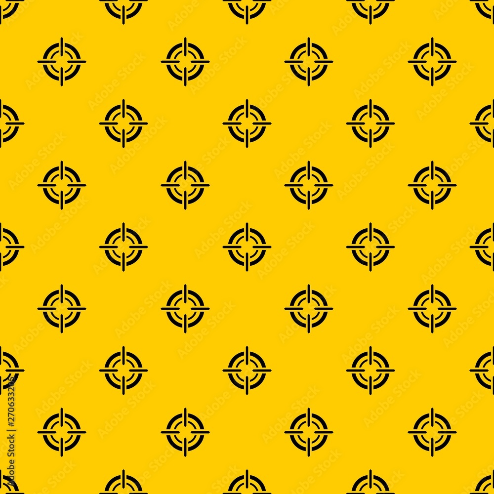 Poster target pattern seamless vector repeat geometric yellow for any design