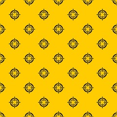 Target pattern seamless vector repeat geometric yellow for any design