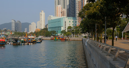 Hong Kong fishing harbor port