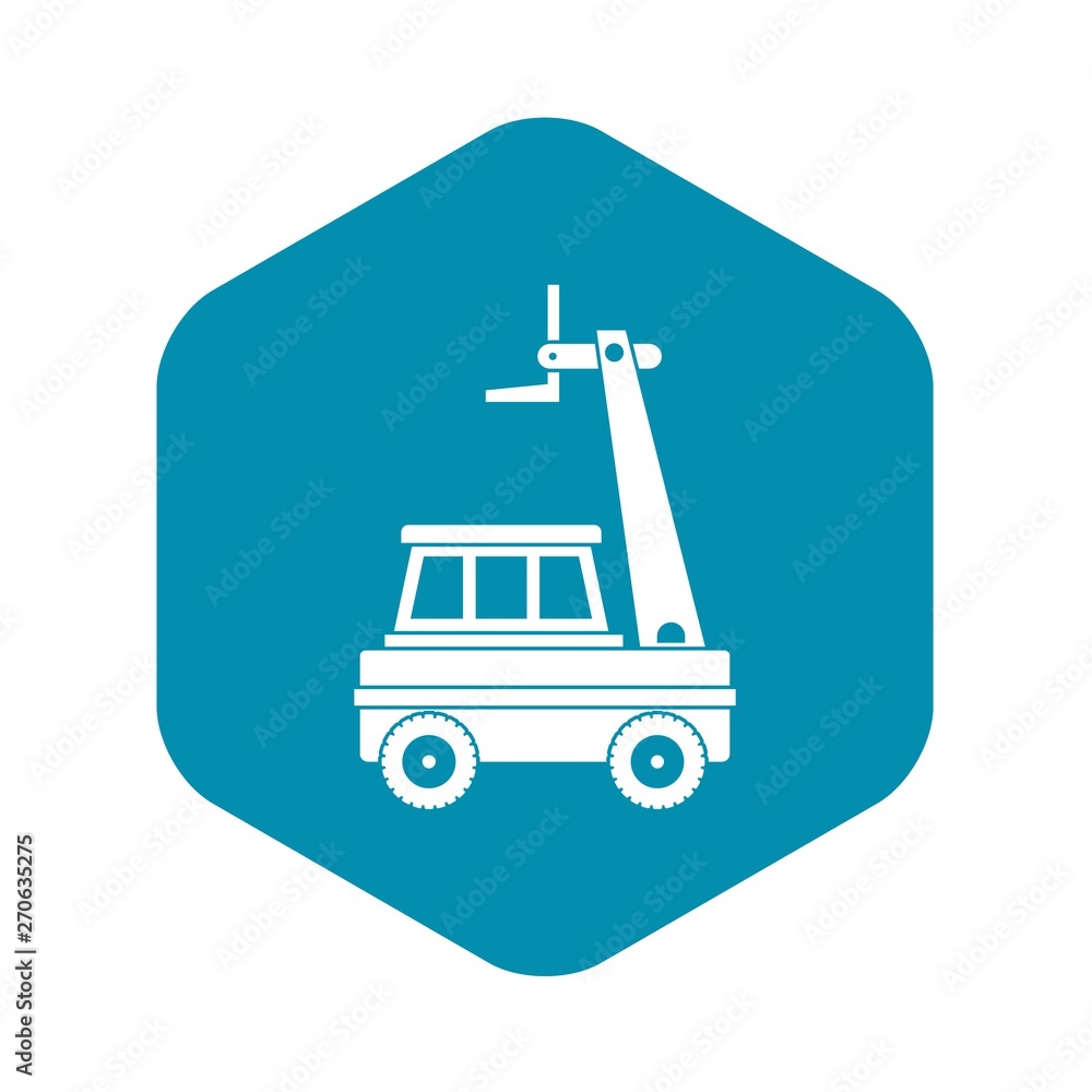 Poster cherry picker icon in simple style isolated vector illustration