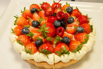 A strawberry tart