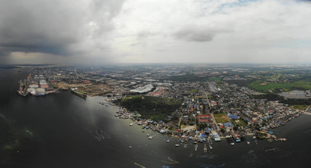 Aerial view of Pasir Gudang, Johor Port