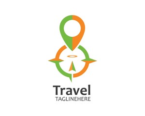 Location point Logo vector illustration