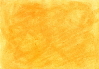 Yellow watercolor background for layouts, design, illustrations, place for text.