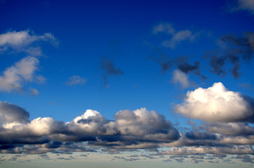 blue sky and clouds