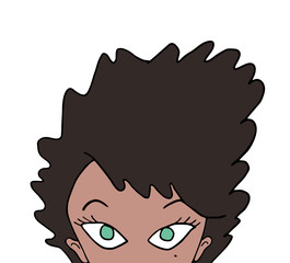 woman head illustration