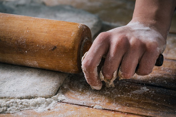 Making homemade pastry