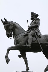 boston, George Washington Statue, horse, statue, monument, bronze, sculpture, history, rider, city, art, horses, horseback, 