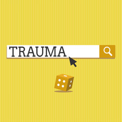 Text sign showing Trauma. Conceptual photo deeply distressing or disturbing experience Physical injury.