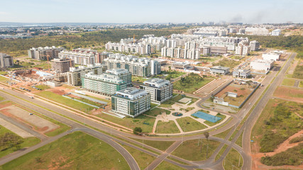 Aerial view of  Northwest Neighborhood in Brasilia, Brazil.