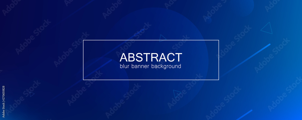 Poster Abstract banner with gradient shapes 