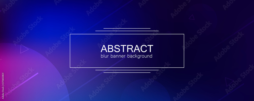 Poster abstract banner with gradient shapes