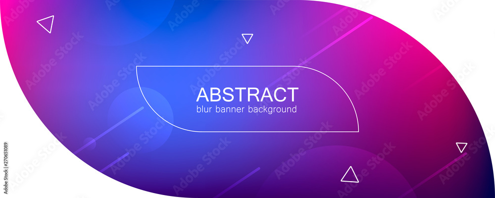 Poster abstract banner with gradient shapes