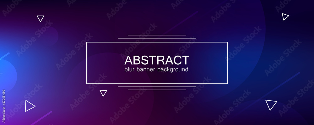 Aufkleber abstract banner with gradient shapes