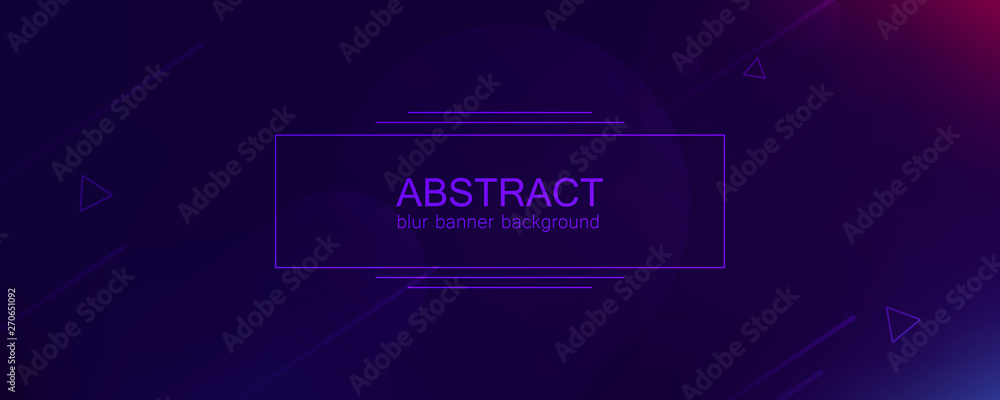 Poster abstract banner with gradient shapes