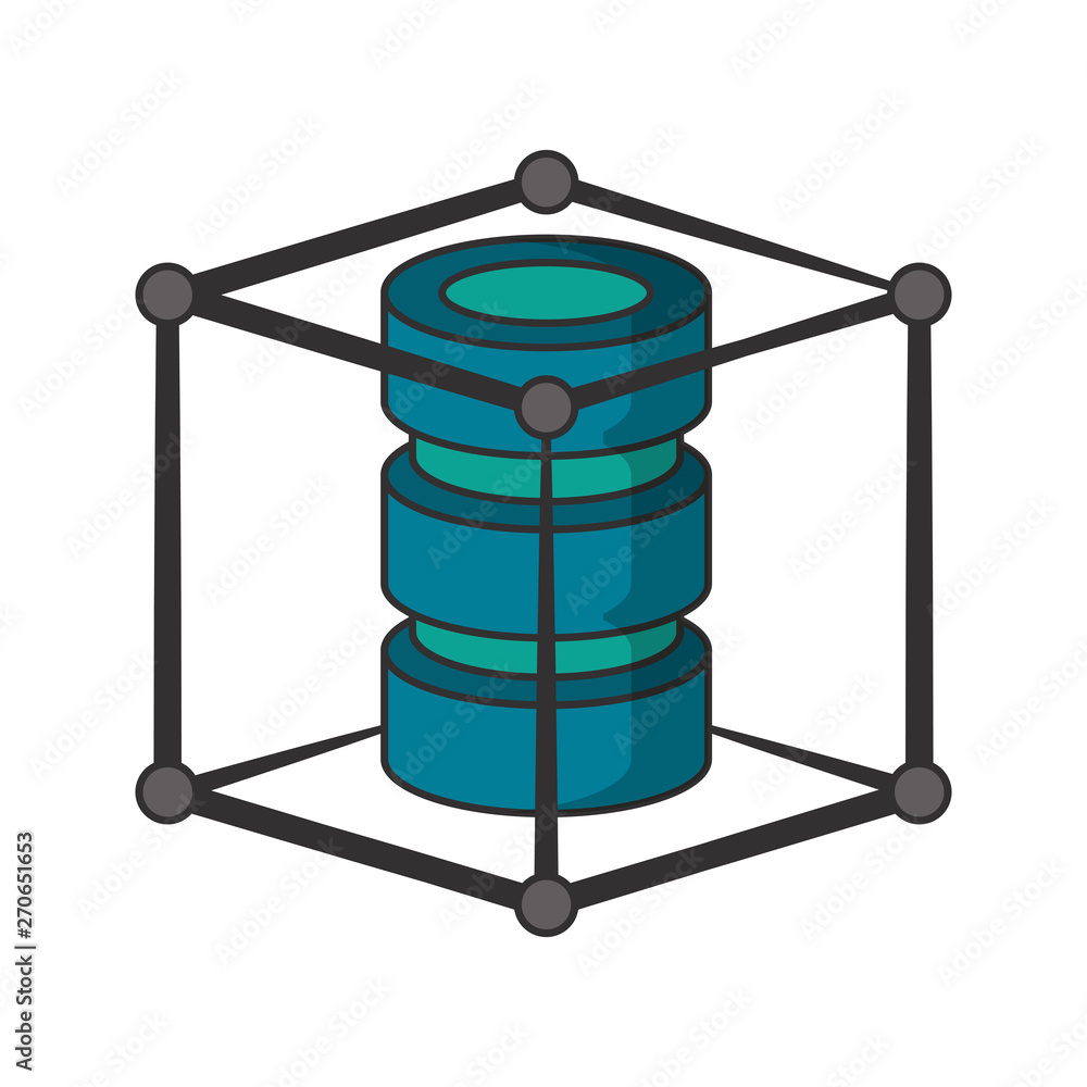 Poster servers disks protected inside cube security system