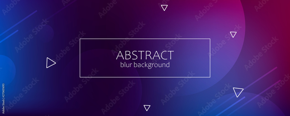 Poster abstract banner with gradient shapes