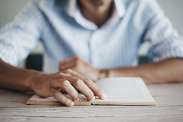 Reading a book