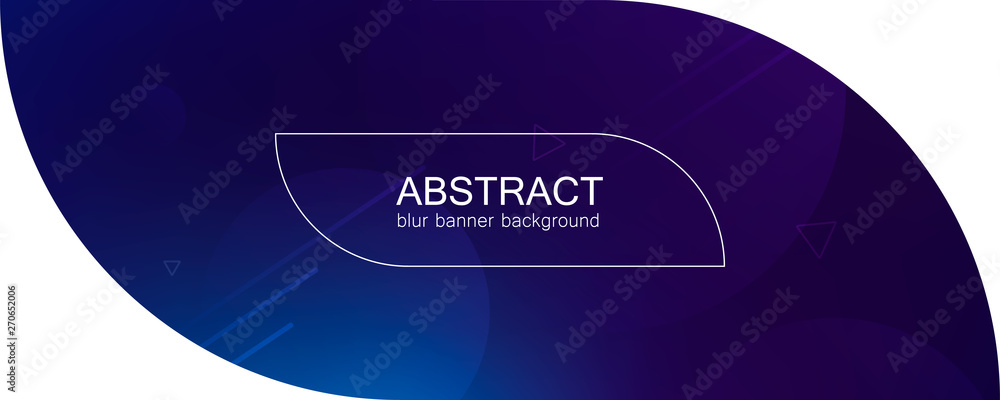 Poster abstract banner with gradient shapes