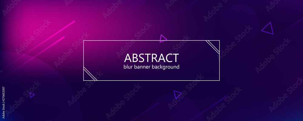 Poster abstract banner with gradient shapes