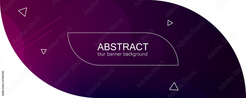 Poster abstract banner with gradient shapes