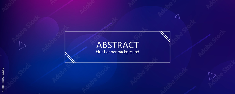 Poster abstract banner with gradient shapes