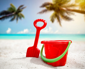 Summer background of free space and ocean landscape 