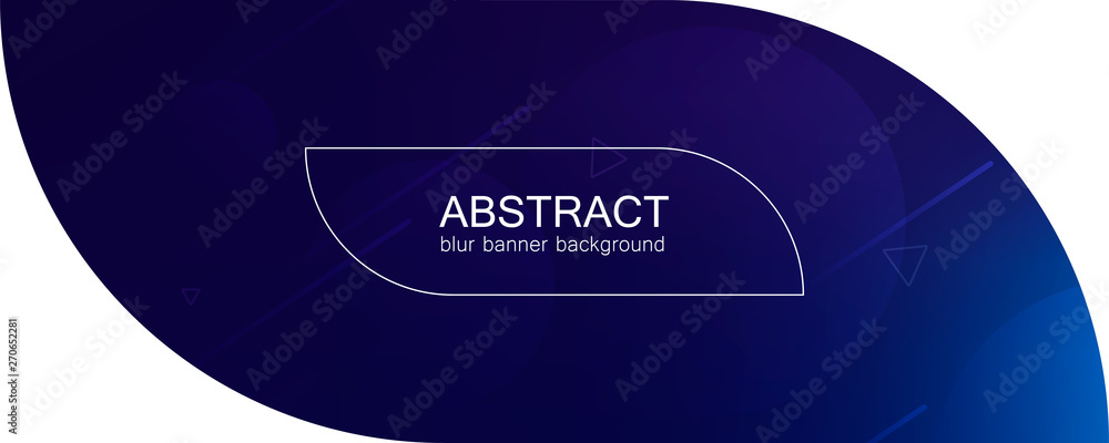 Poster Abstract banner with gradient shapes 