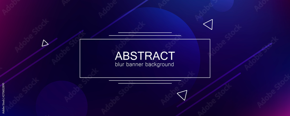 Poster abstract banner with gradient shapes