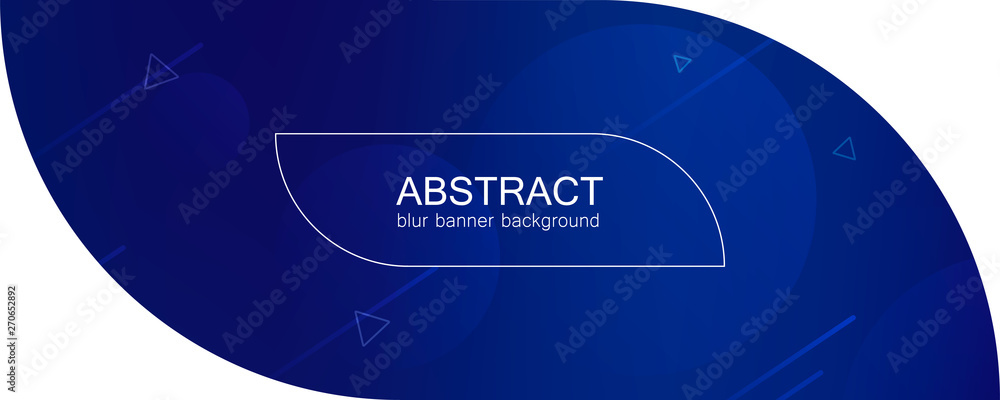 Poster abstract banner with gradient shapes
