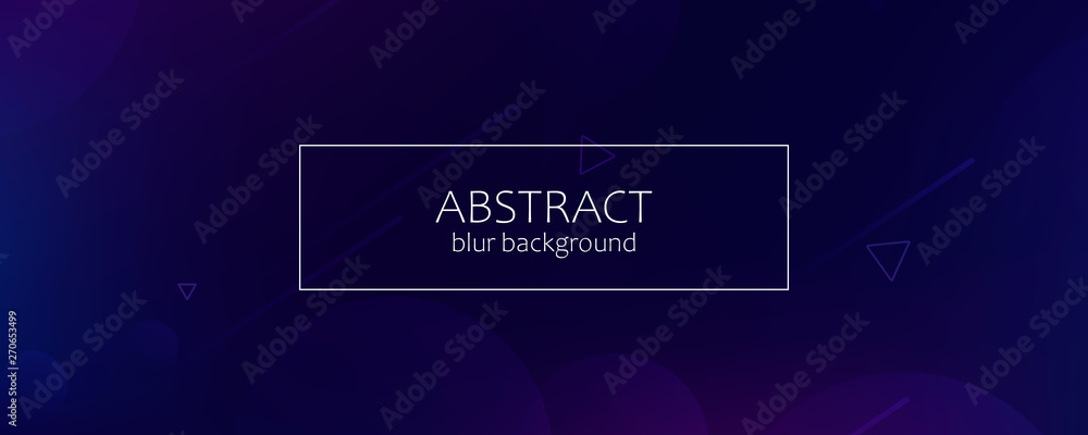 Poster Abstract banner with gradient shapes 