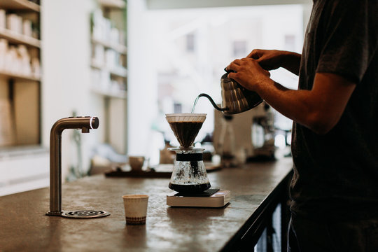 Portraits of workers from coffee bar.