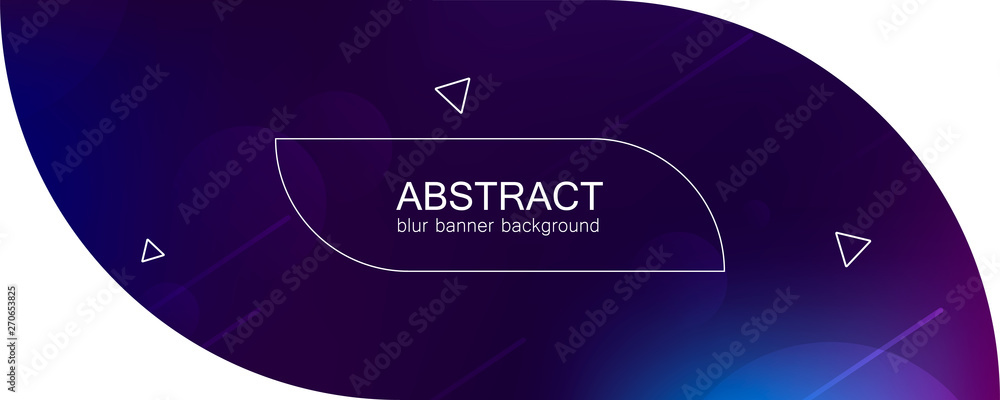 Aufkleber abstract banner with gradient shapes