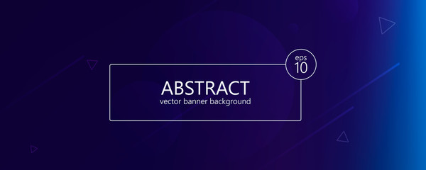 Abstract banner with gradient shapes 