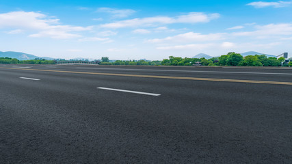 Fototapeta premium Road Pavement and Natural Landscape of Landscape..