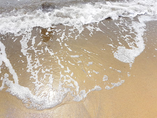 beach wave and sand at sun summer time
