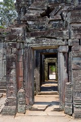 Fototapeta na wymiar Gates in The Angkor Wat Temple. Siem Reap, Cambodia.