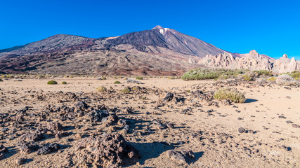 Stones at the foot of Teide volcano