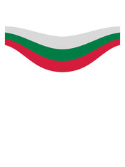 wei&szlig; gr&uuml;n rot Bulgarien flagge sport team crew farben land banner design