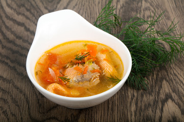Salmon soup