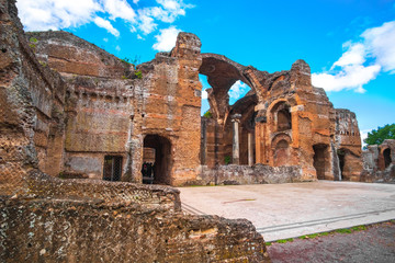Hadrian s Villa in  Tivoli - near Rome - archaeological landmark in Italy 